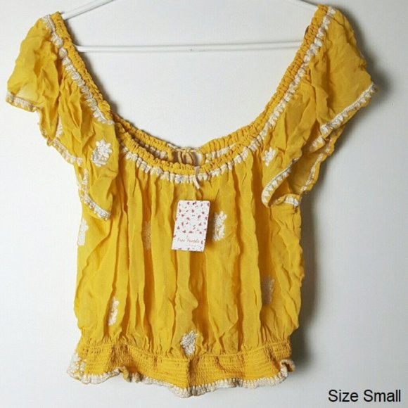 Free People Sunshine Paisley Park Peasant top - Picture 9 of 10